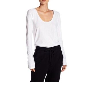 Standard James Perse SHEER SLUB LONG SLEEVE CREW size 3